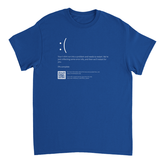 Blue Screen of Death (BSOD) Unisex T-Shirt